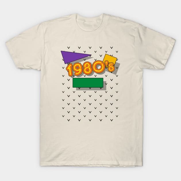 1980s Retro Shapes [Roufxis-Tp] T-Shirt by Roufxis